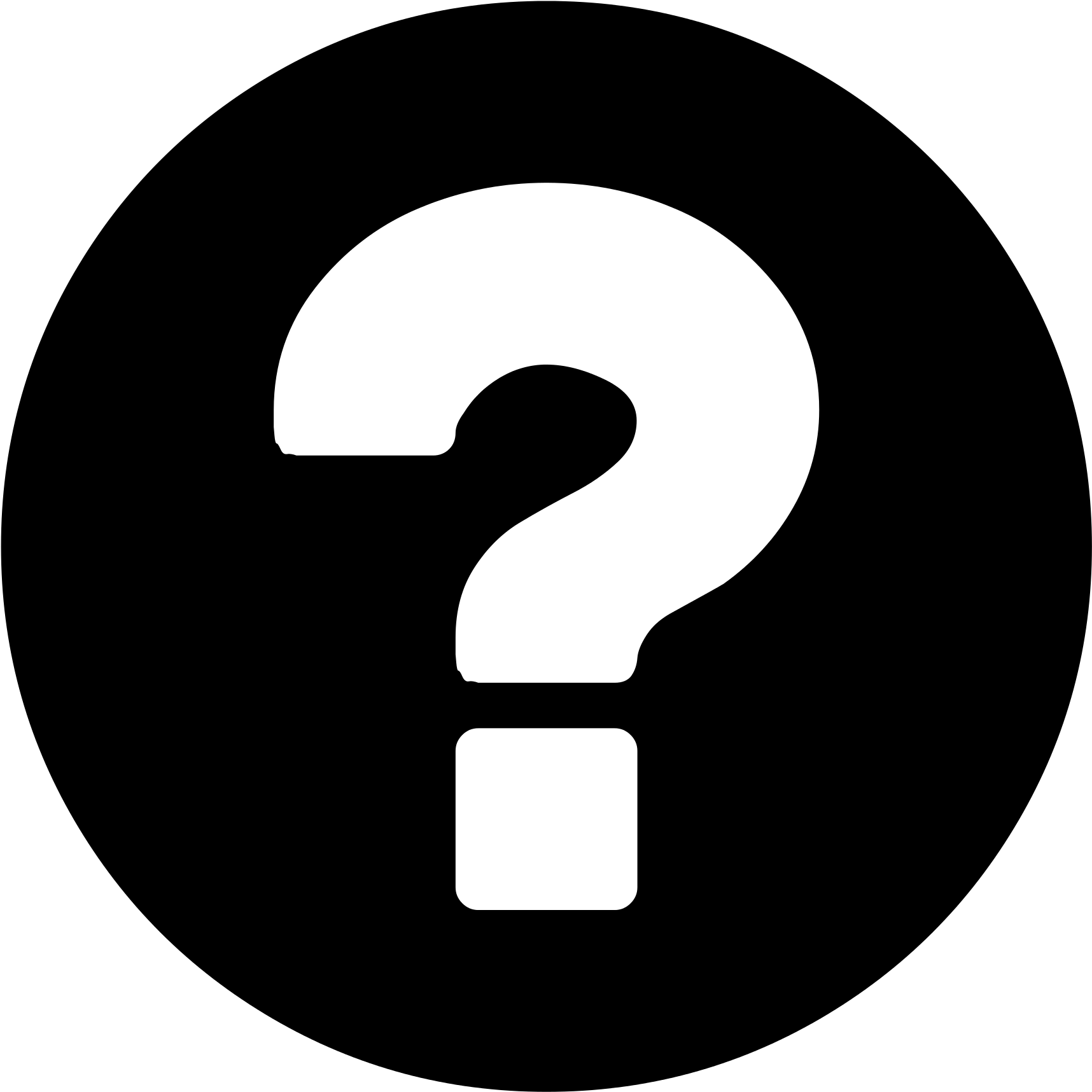 Open - Question Mark Flat Icon (2000x2000)