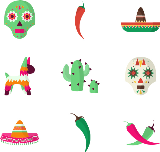 Mexican Elements - Mexican Elements (600x564)