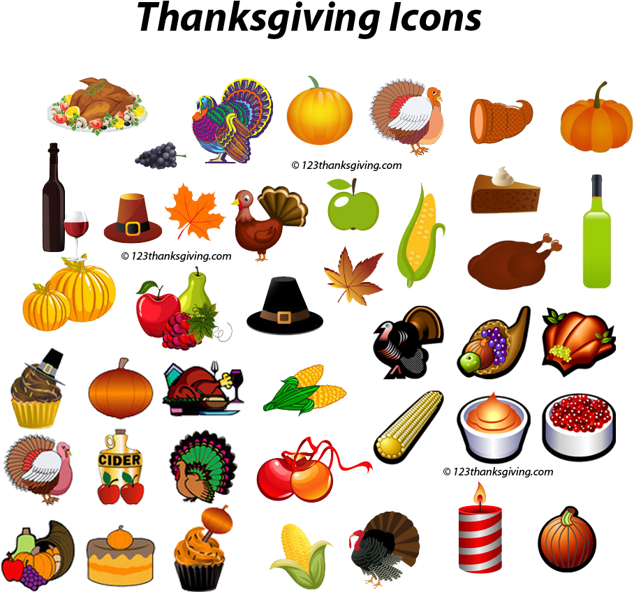 Here - Thanksgiving Icons (950x915)