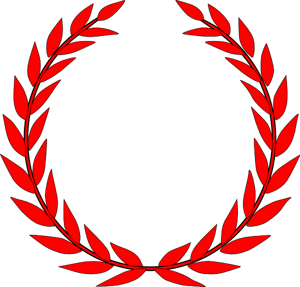 Red Laurel Wreath (600x573)