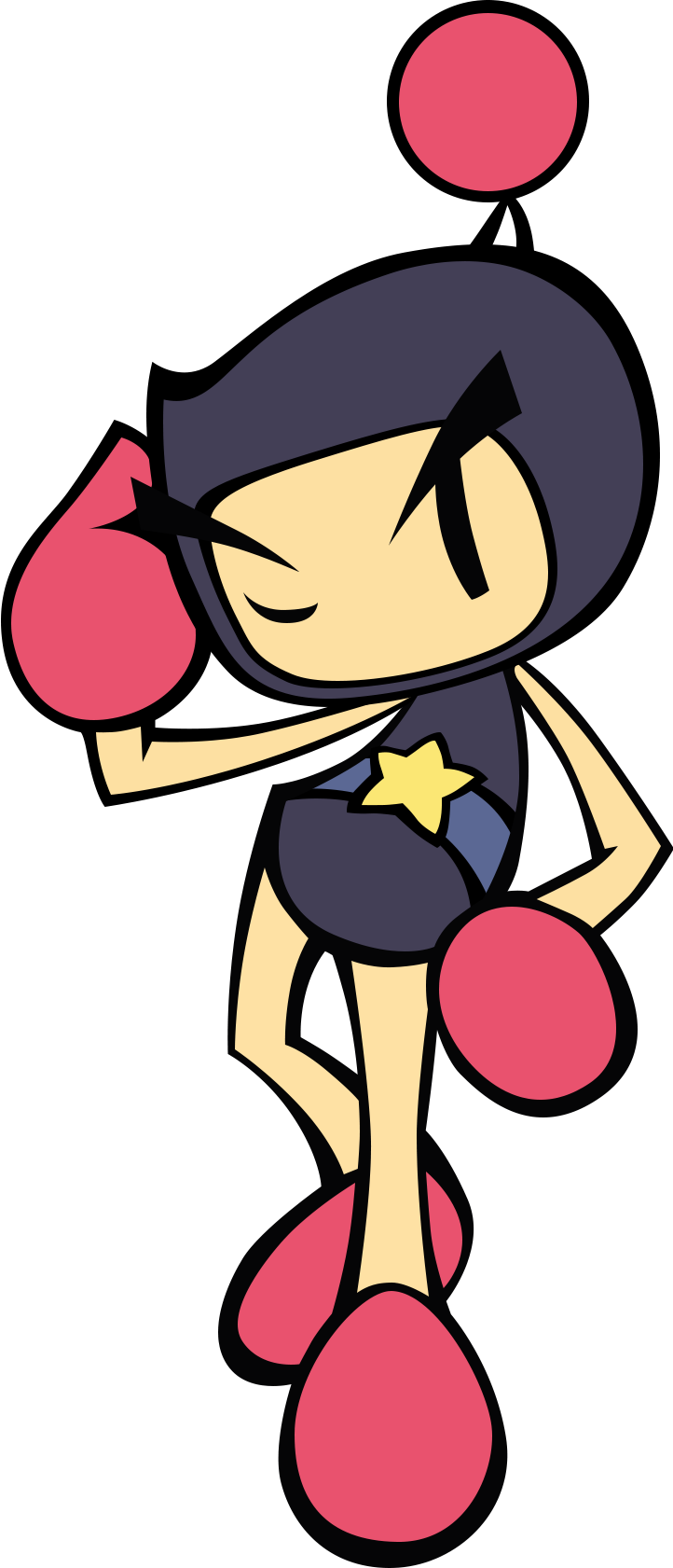 Black Bomberman - Super Bomberman R Black (722x1681)
