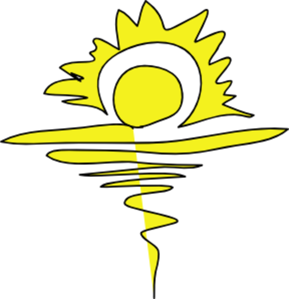 Summer Sunrise Clip Art (580x600)