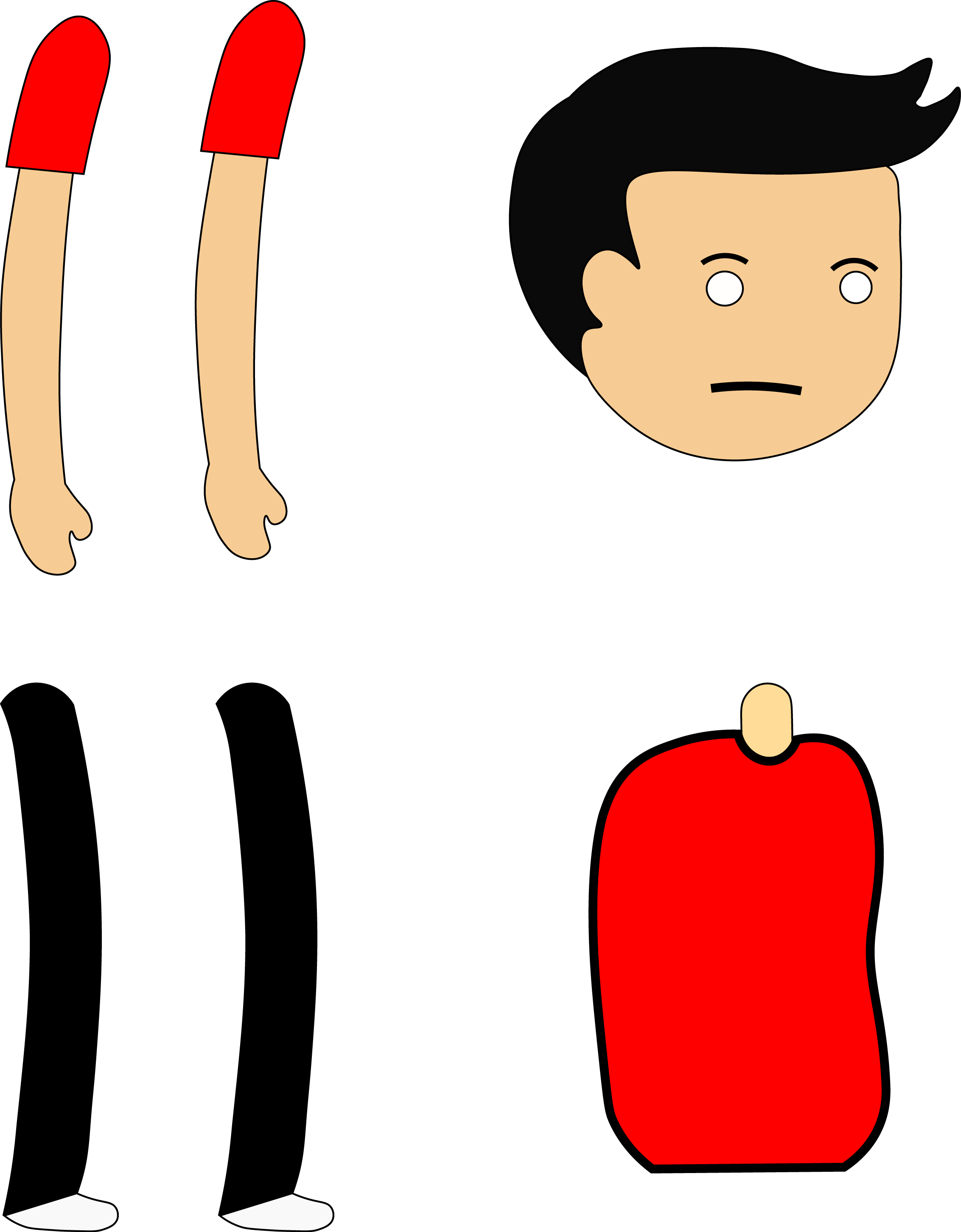 Preview - 2d Character Png (2265x2905)