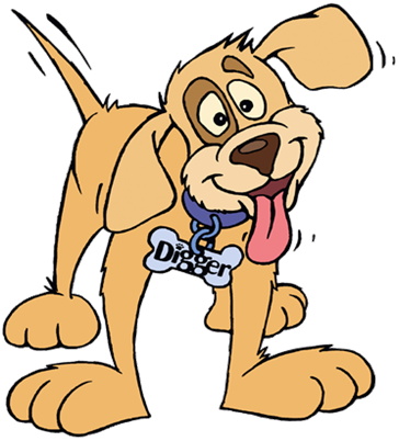 Digger The Dog - Dog (364x402)