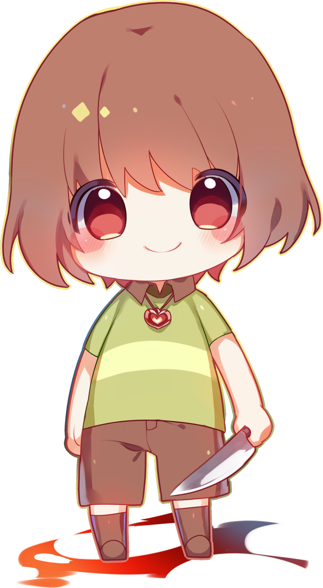 Персонажи,frisk - Chara Chibi Undertale (1055x1920)