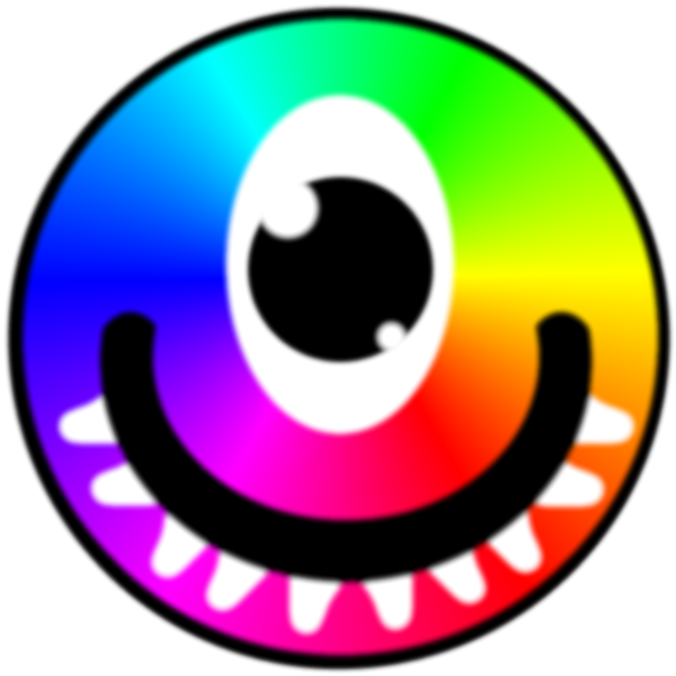 Rainbow Monster By Blazingfirebug - Drawing (676x676)
