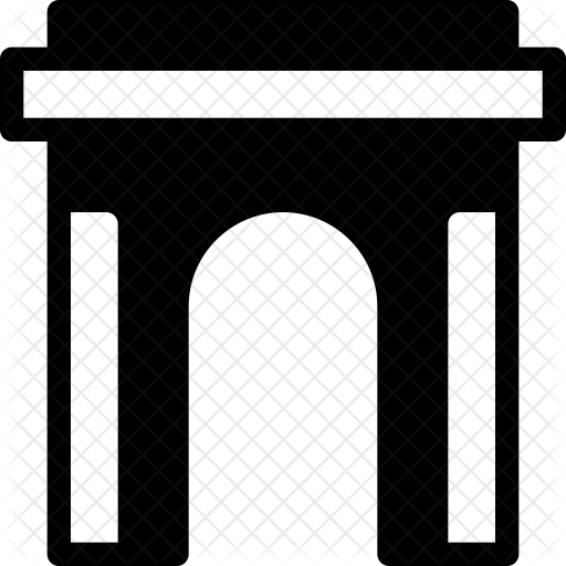 Arc De Triomphe Icon - Arch (512x512)