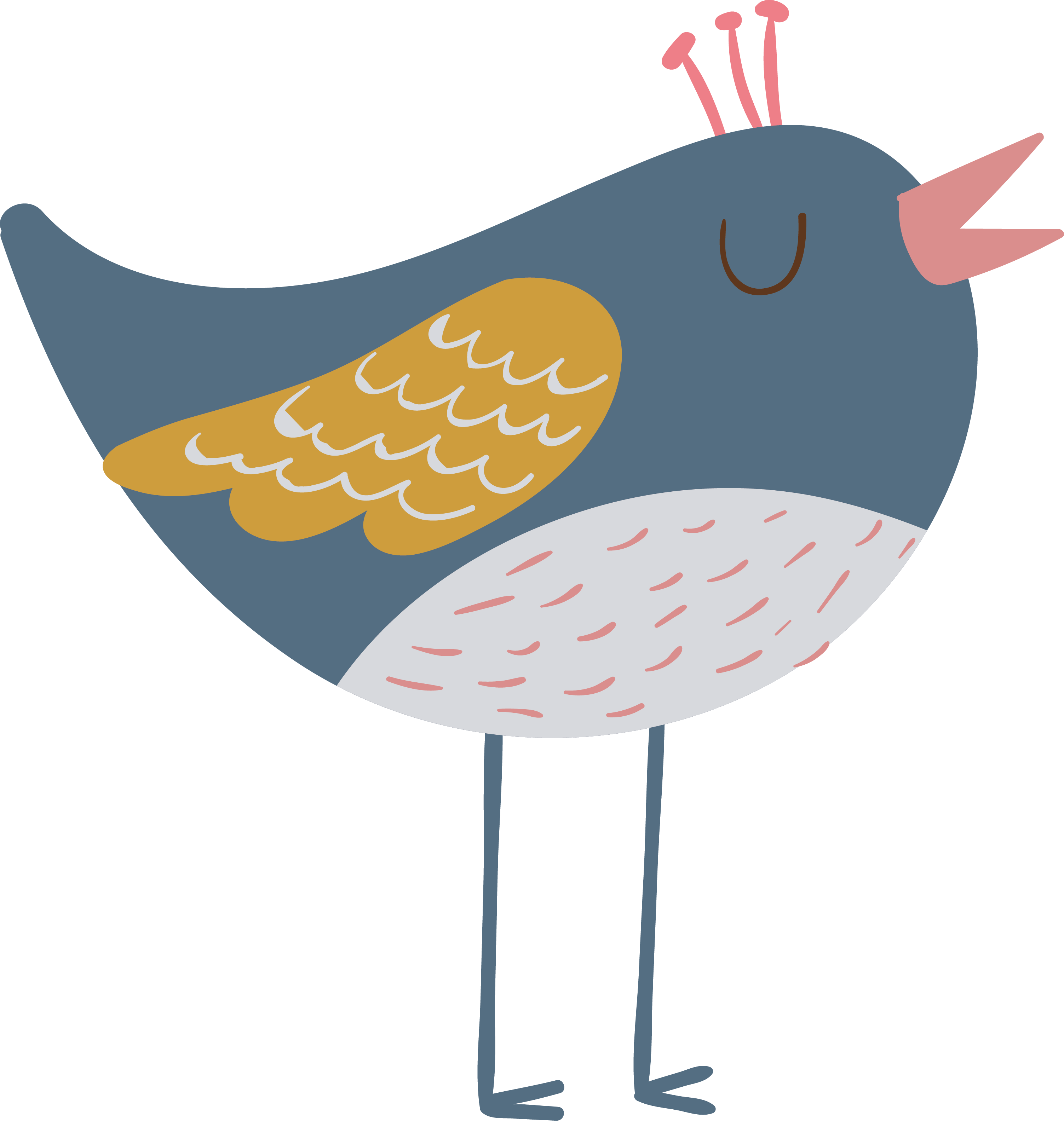 Bird Cartoon Drawing Singing - Bird Cartoon Drawing Singing (3007x3169)