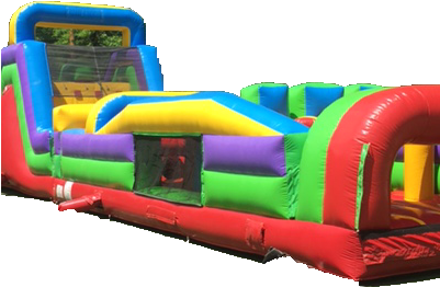 90 Foot Mega Obstacle Course - Inflatable (400x309)