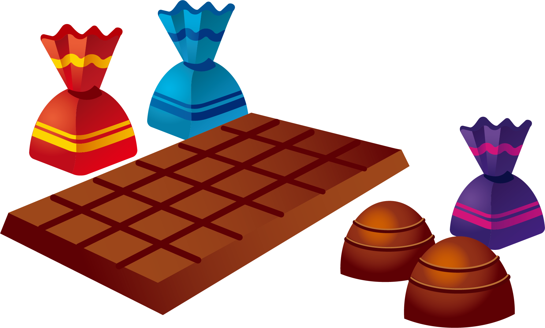 Cartoon Chocolate Vector - Chocolate Dibujo (1781x1075)