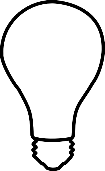 Lightbulb Clip Art At Clker - Clef (366x595)