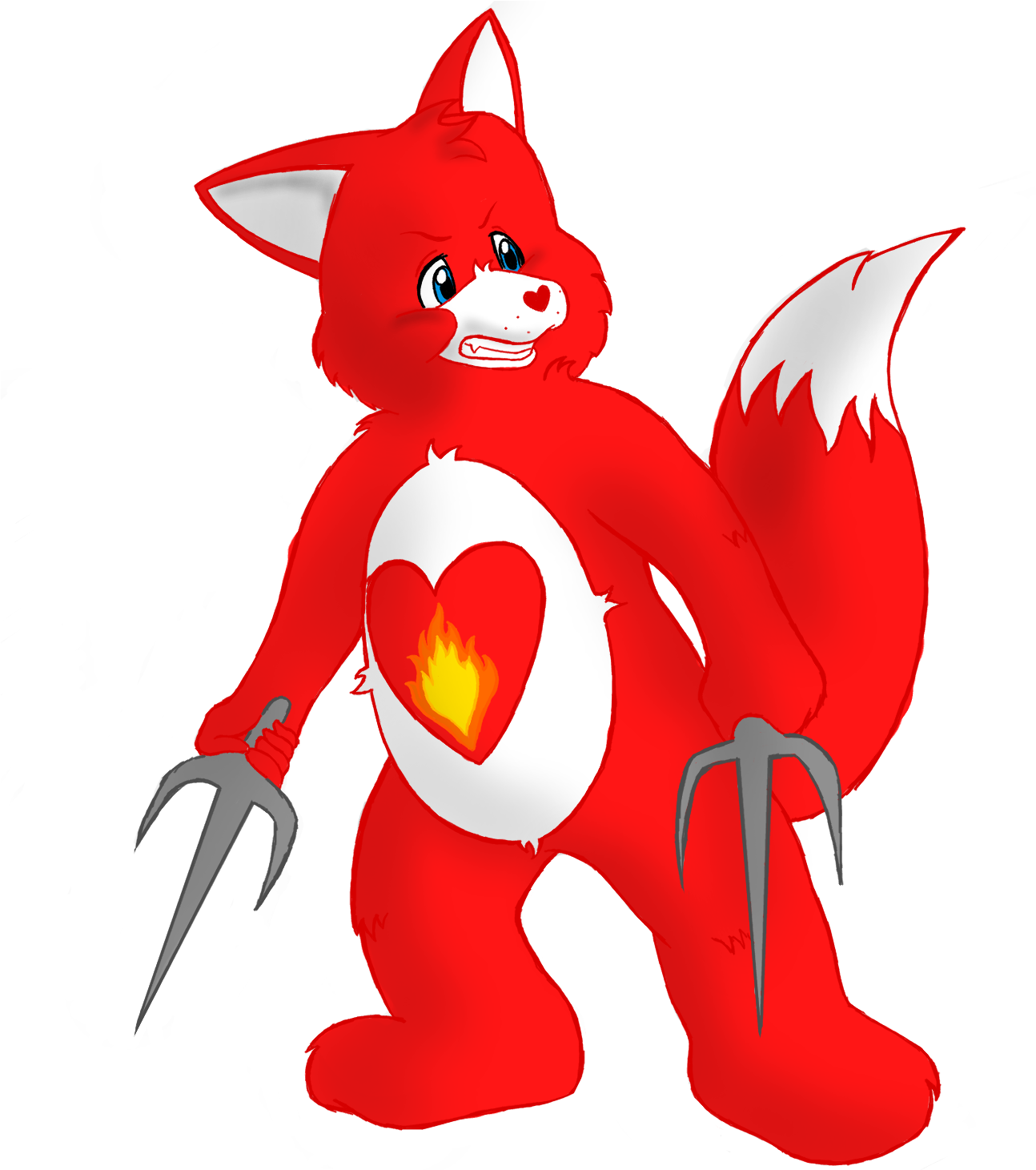 Cartoon Fox Drawing - Cartoon Fox Drawing (1500x1460)