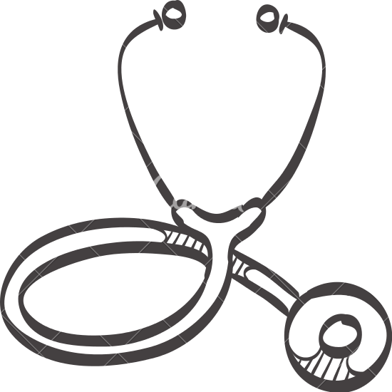 Stethoscope Doodle - Stethoscope Doodle (550x550)