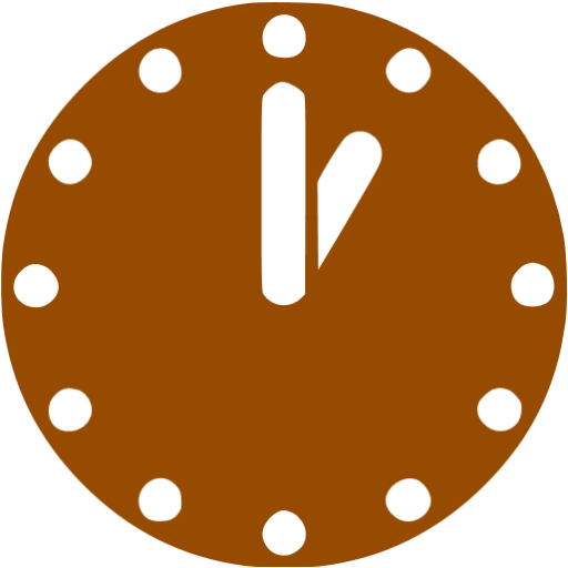 Time Icon Png Brown (512x512)