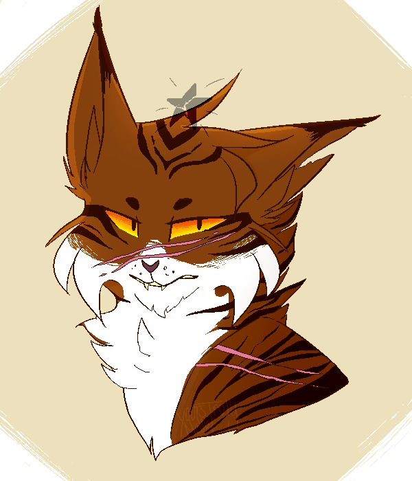 Big Angry Floof - Cartoon (600x700)
