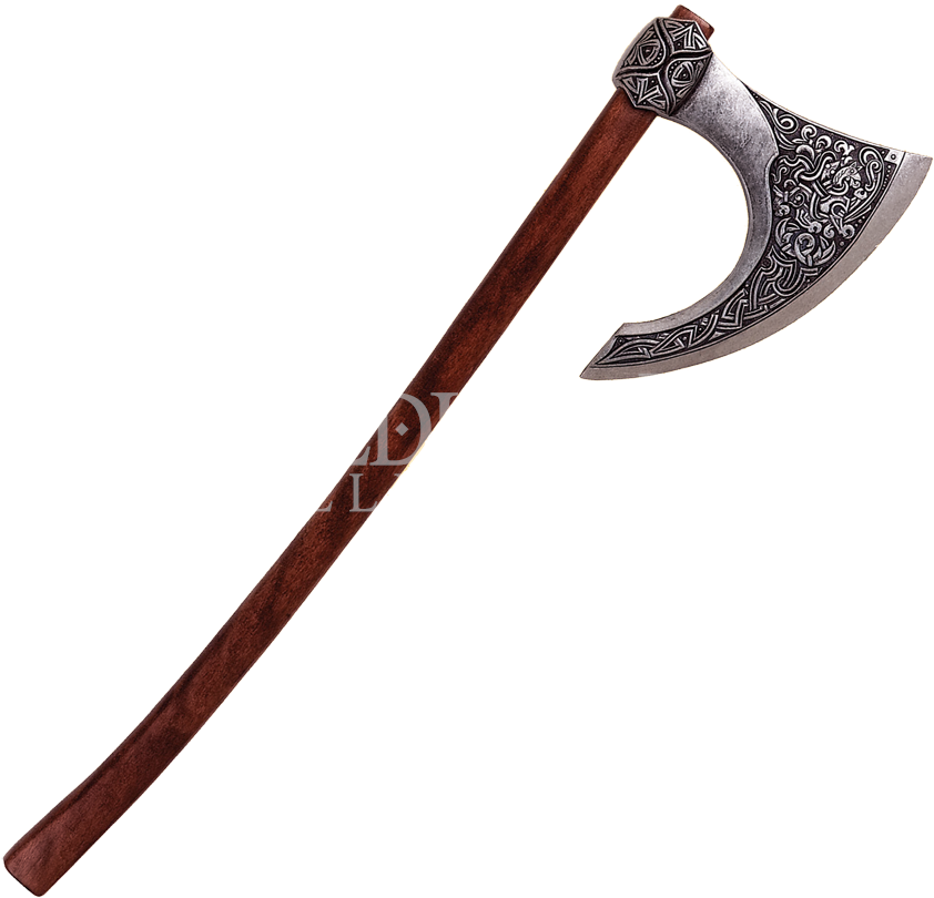 Drawn Axe Double Sword - Viking Axe (850x850)