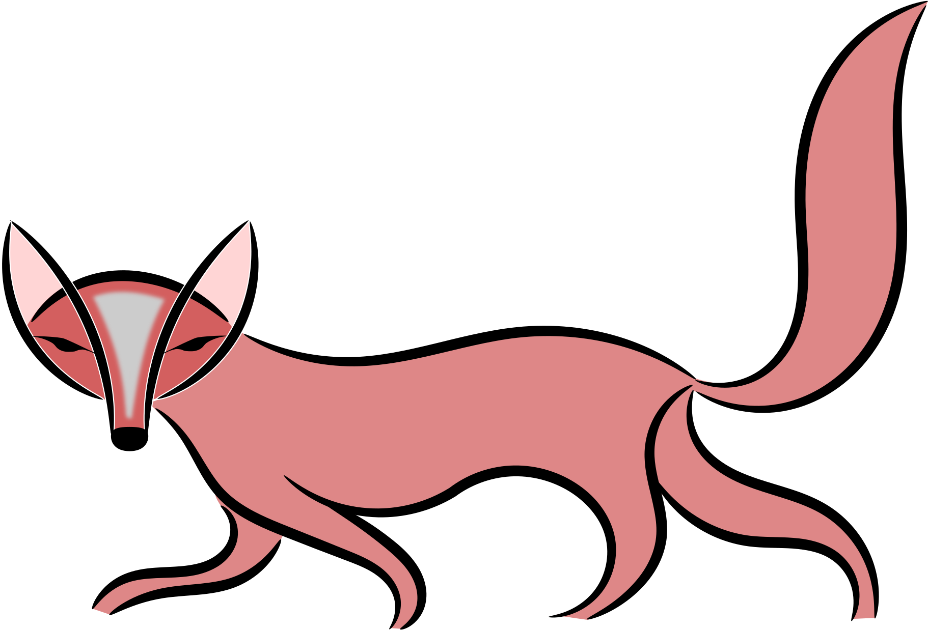Clipart Fox - Zazzle Fox Key Ring (2400x1629)