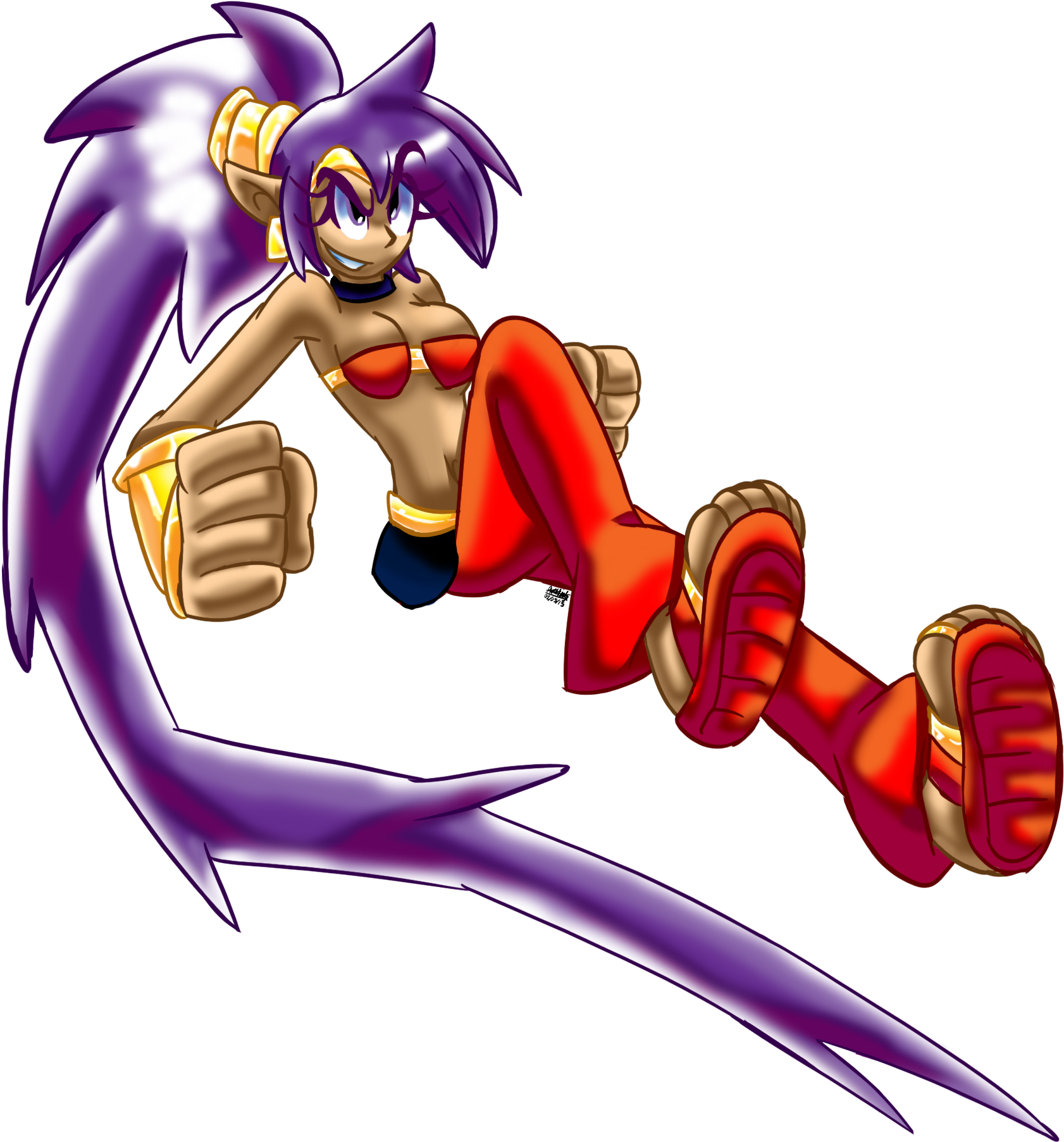 Shantae - Cartoon (2194x1852)