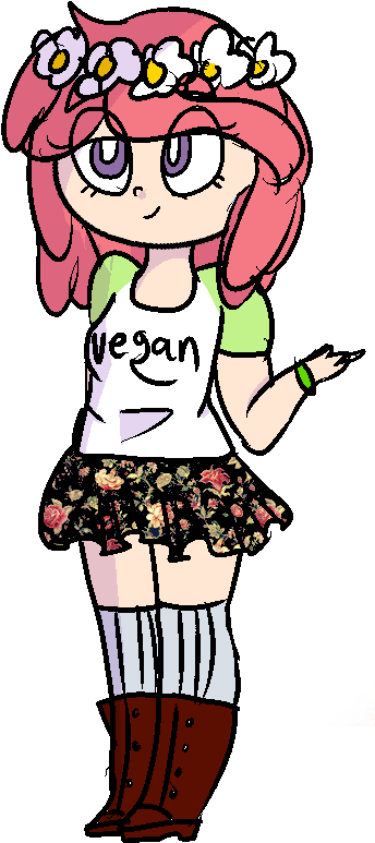 Hippie Pone By Klttycorpse - Cartoon (438x883)