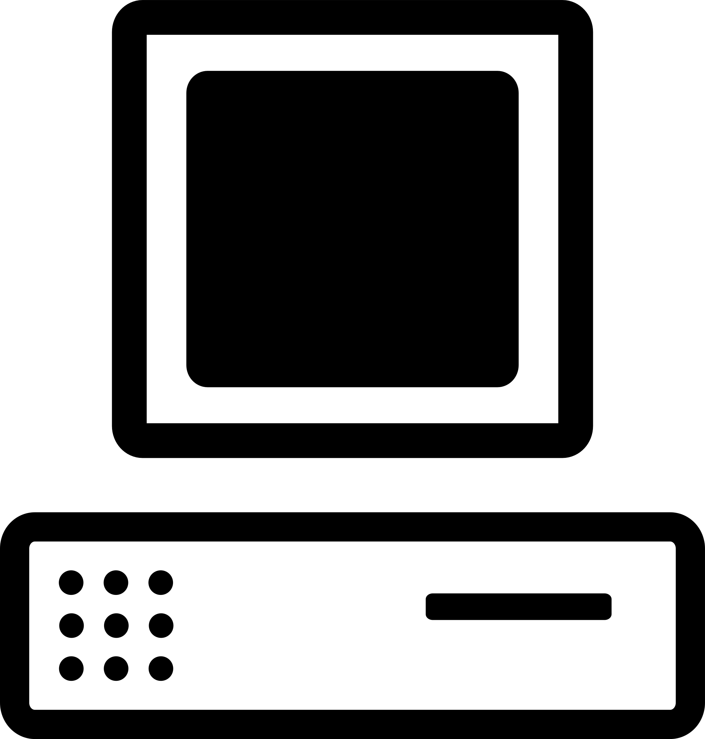 Big Image - Computer Clipart Black (2290x2400)