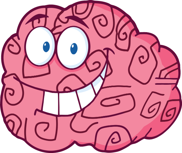 Iclipart 4499 Happy Brain Small - Part Of The Brain Responsible For Happiness (600x504)