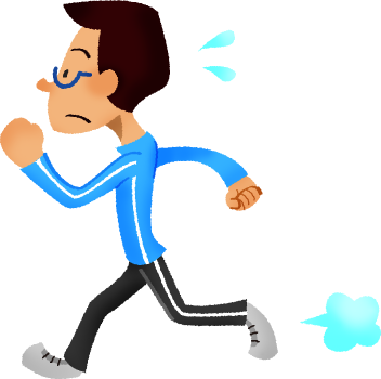 Man Doing Running Exercise - Running (352x350)