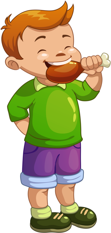 Personnage,gens,individu - Boy Eating Cartoon (439x800)