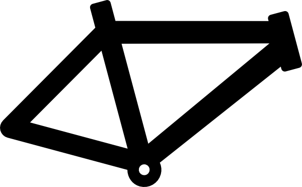 Bicycle Frame Vector (1214x750)