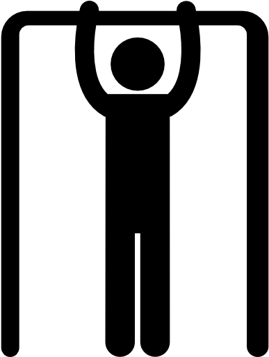 Size - Stick Man Doing Pull Ups (512x512)