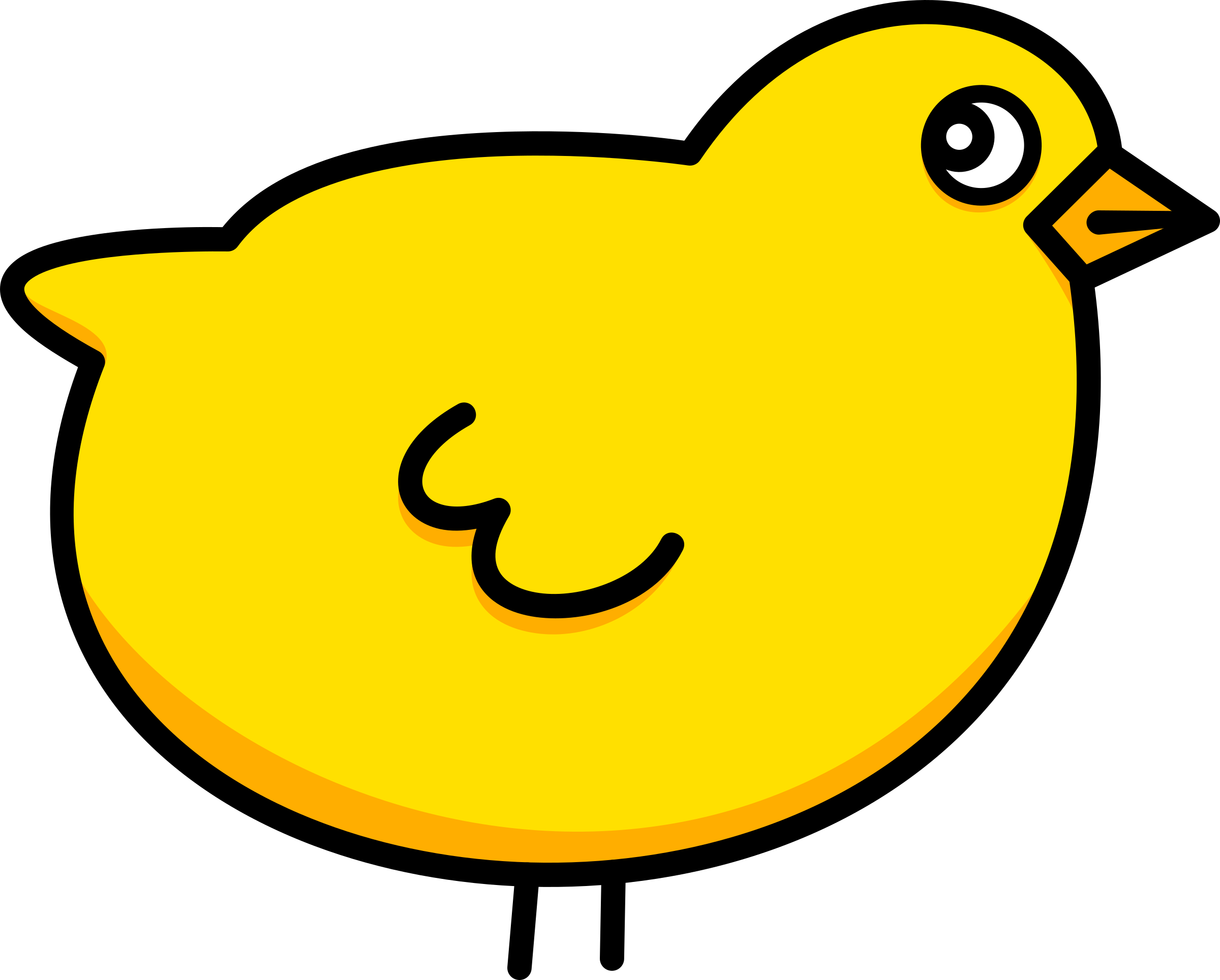 Clip Art Tags - Cartoon Baby Chicken (2400x1929)