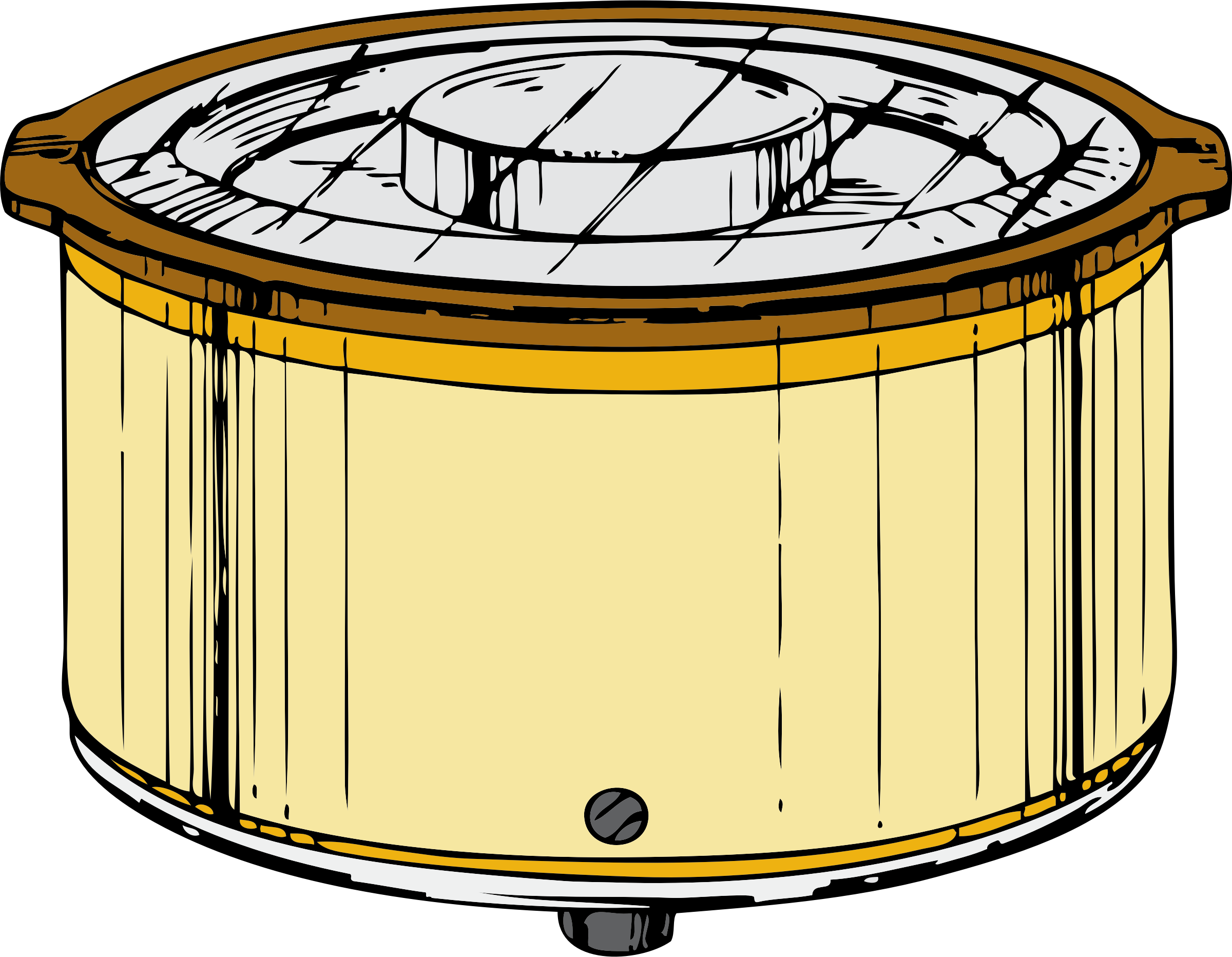 Big Image - Crock Pot Clip Art (2400x1864)