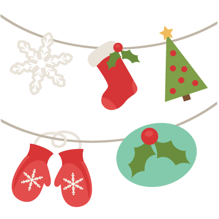 Digital Scrapbooking Christmas Banner (432x432)