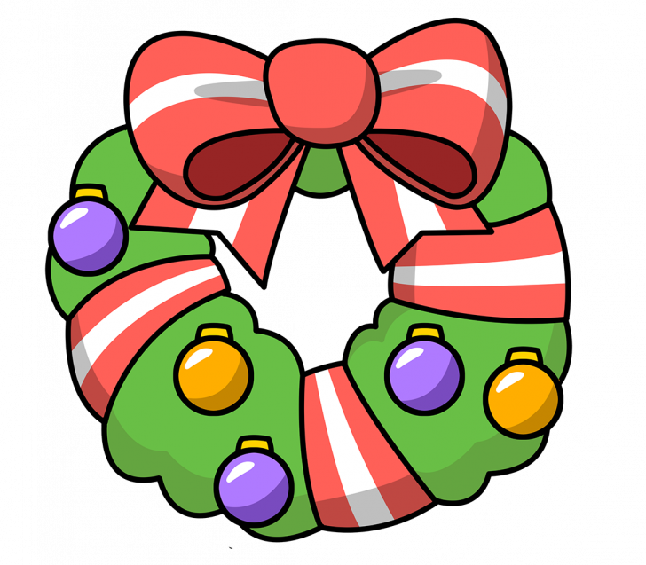 Christmas ~ Free Christmas Lights Clip Art Images Black - Cartoon Christmas Pictures Clip Art (728x637)