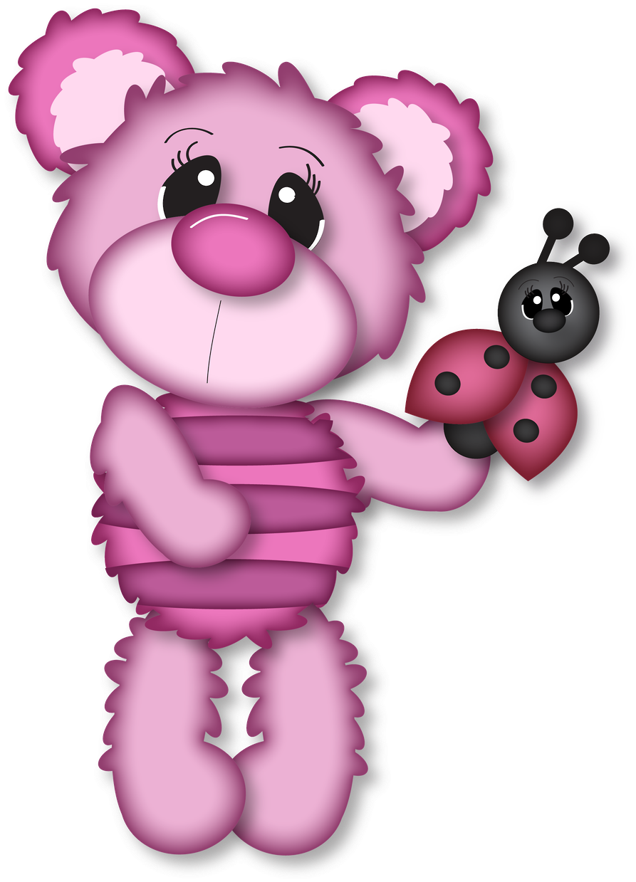 Ladybug Clipart Teddy Bear - Bear (900x1246)