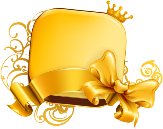 Etiquettes - Vector Art Golden (723x571)