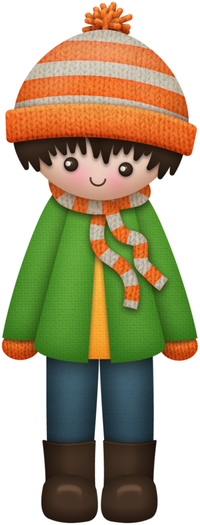 Winter Boy * - Winter Boy Clipart (390x1024)