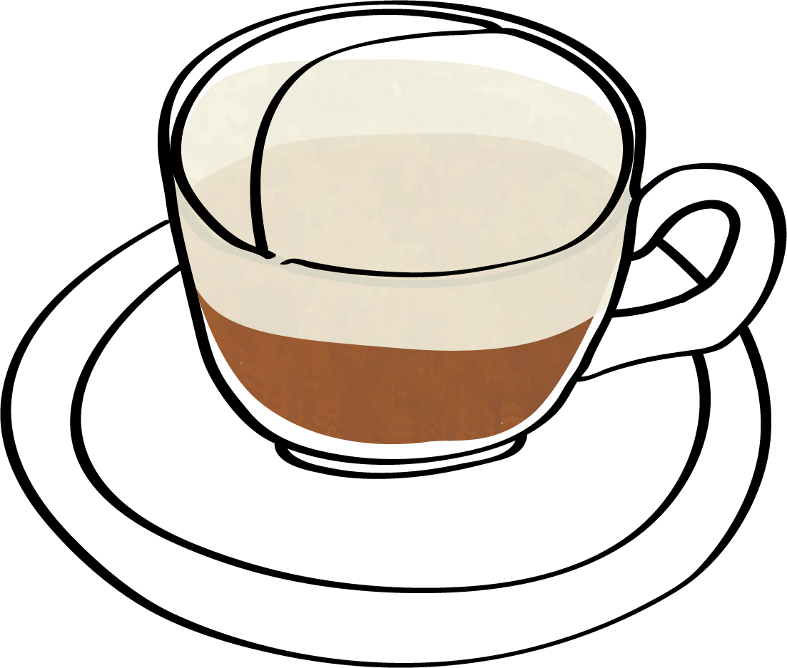 Caffe Latte - - Cup (1103x937)
