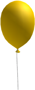 Yellow Balloon - Balloon (420x420)
