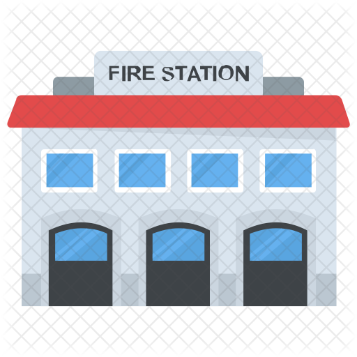 Fire Station Icon - Architecture (512x512)