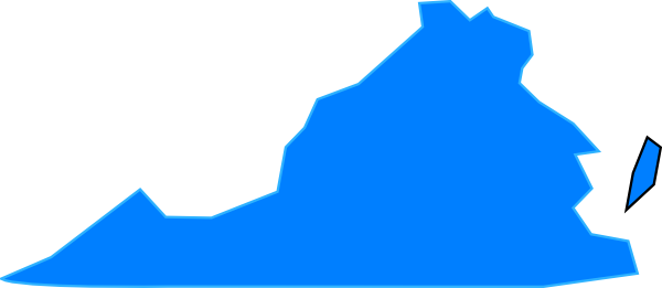 Virginia Map Clip Art (600x261)