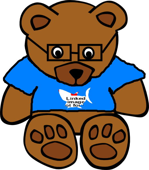 Kartun Line Teddy Bear (522x597)