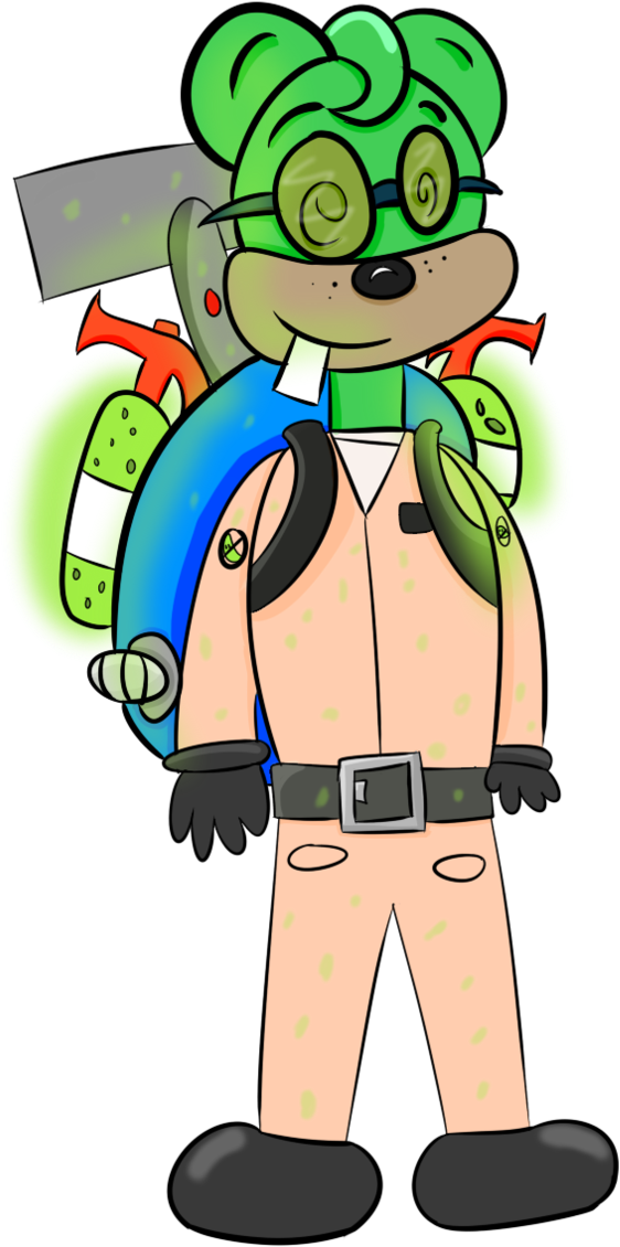 Ghostbuster Renderer By Professor-renderer - Cartoon (680x1174)