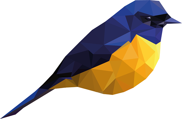 Low Poly Bird Png (600x394)