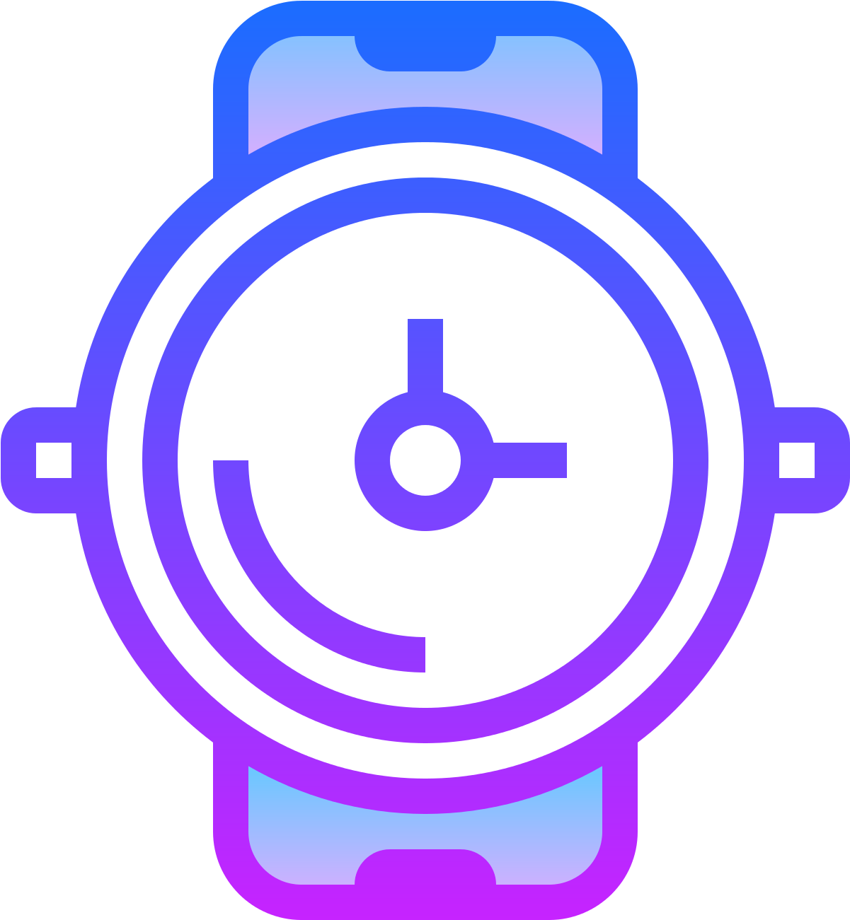 Watch Clipart Purple - Drawing (1600x1600)
