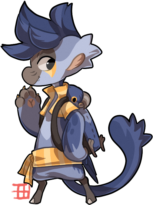Hyacinthine Macaw By Griffsnuff - Drawing (527x695)
