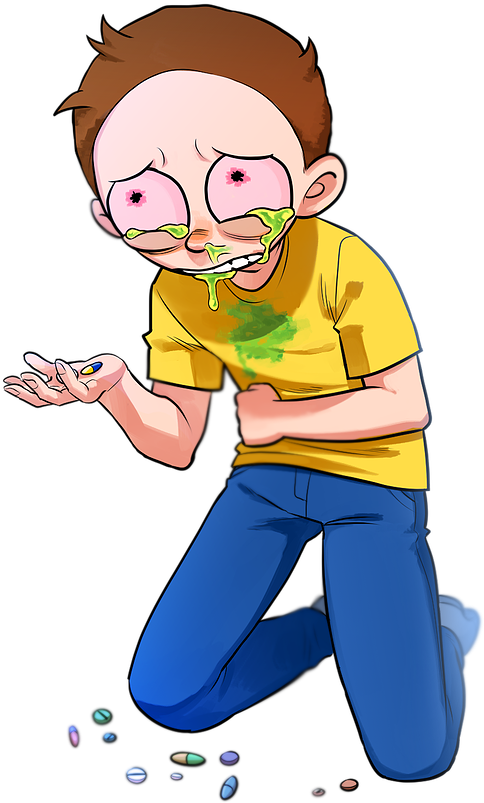 Mutant Flu Morty - Art (600x880)