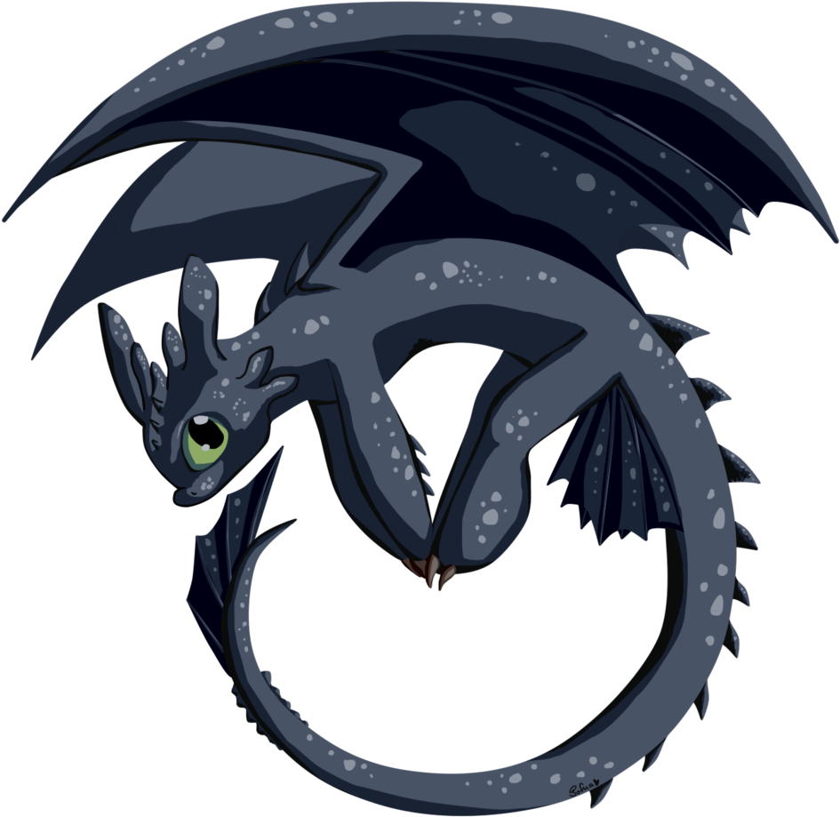 Nightfury By Sofua On Deviantart - Toothless (1024x1067)