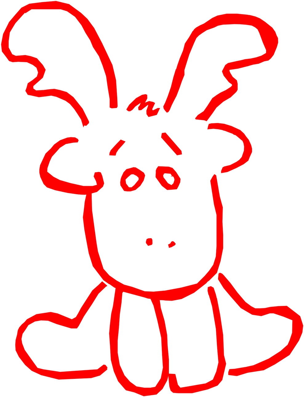 Cute Moose Drawing - Moose Face Colouring Pages (1600x1600)