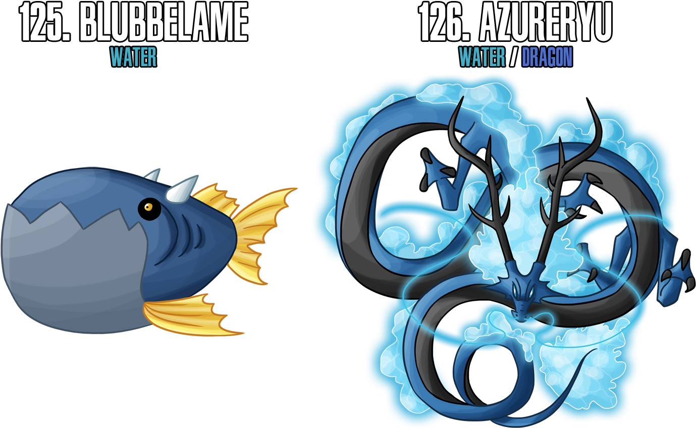 Fakemon Water Types (1500x892)