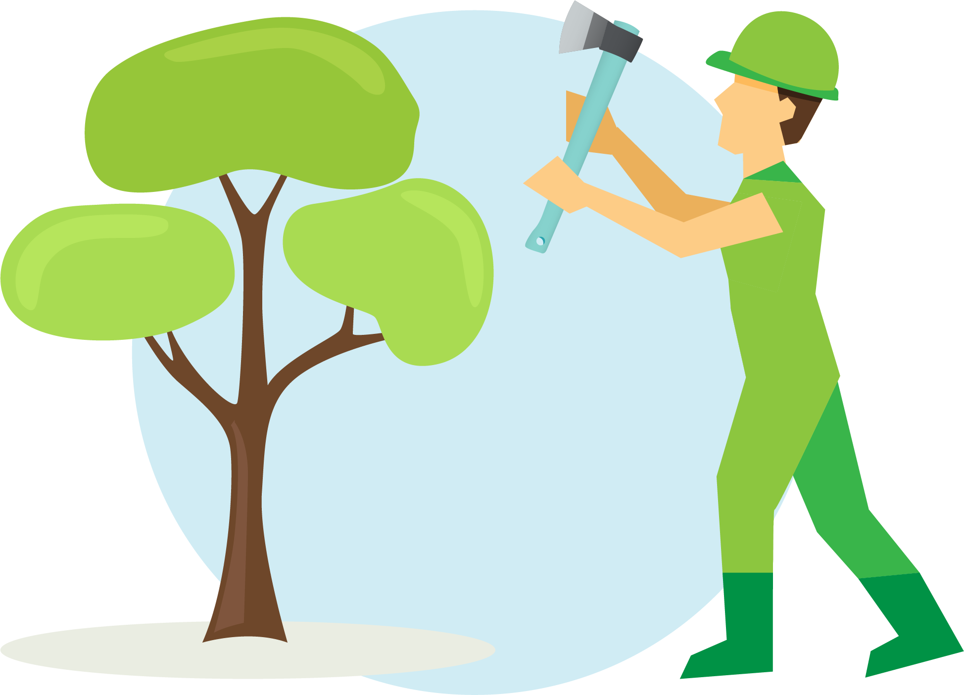 Tree Surgery - Vriksharopan Clipart (1948x1405)